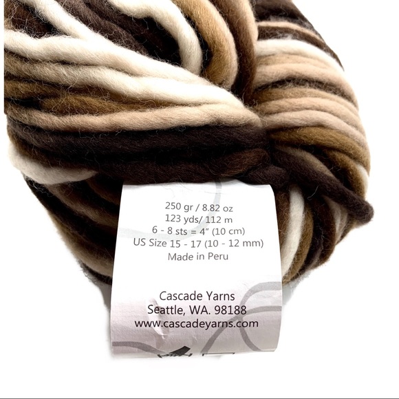 Cascade Magnum Paints Peruvian Wool Yarn Brown - Picture 5 of 6